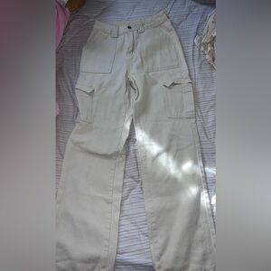 Cargo Denim Beige/ Tan Pants